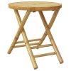 Skládací zahradní stůl Ø 45 x 45 cm bambus 365880