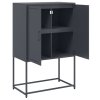 Skříň highboard antracitová 68,5 x 38,5 x 107 cm ocel 846508