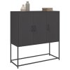 Skříň highboard černá 100,5 x 39 x 107 cm ocel 846536