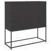 Skříň highboard černá 100,5 x 39 x 107 cm ocel 846536