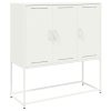 Skříň highboard bílá 100,5 x 39 x 107 cm ocel 846541