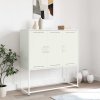 Skříň highboard bílá 100,5 x 39 x 107 cm ocel 846541