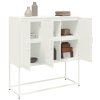 Skříň highboard bílá 100,5 x 39 x 107 cm ocel 846541