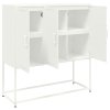 Skříň highboard bílá 100,5 x 39 x 107 cm ocel 846541