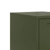 Skříň highboard olivově zelená 36 x 39 x 107 cm ocel 846534
