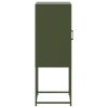 Skříň highboard olivově zelená 36 x 39 x 107 cm ocel 846534