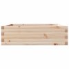 Zahradní truhlík 80 x 80 x 23 cm masivní borovice 847198
