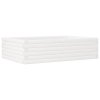 Zahradní truhlík bílý 90 x 60 x 23 cm masivní borové dřevo 847234