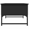 Konferenční stolek černý 70 x 50 x 40 cm kompozitní dřevo a kov 845371