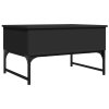 Konferenční stolek černý 70 x 50 x 40 cm kompozitní dřevo a kov 845371