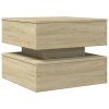 Konferenční stolek s LED osvětlením dub sonoma 50 x 50 x 40 cm 839856