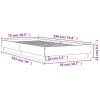 Rám postele bez matrace kouřový dub 75x190 cm kompozitní dřevo 839641