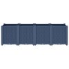 Zahradní truhlík modrá šedá 160 x 40 x 53 cm PP 367856