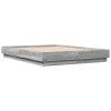 Rám postele šedý sonoma 140 x 190 cm kompozitní dřevo 3209875