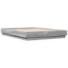 Rám postele šedý sonoma 120 x 190 cm kompozitní dřevo 3209889