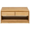 Konferenční stolek SAUDA dub 99 x 55 x 45 cm masivní borovice 377598