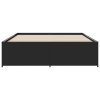 Rám postele černý 160 x 200 cm kompozitní dřevo a kov 3279877