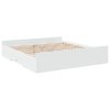 Rám postele se zásuvkami bílý 200 x 200 cm kompozitní dřevo 3280265