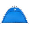 Plážový stan 2 osoby azurově modrý rychloupínací nepromokavý 4005302