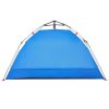 Plážový stan 2 osoby azurově modrý rychloupínací nepromokavý 4005293