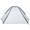 Kempingový stan kopule pro 4 osoby bílý zatemňovací nepromokavý 94772