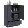 Highboard antracitový 67 x 39 x 95 cm ocel 841807