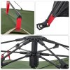 Kempingový stan kupole pro 3 osoby zelený rychloupínací 4004193