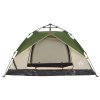 Kempingový stan kupole pro 3 osoby zelený rychloupínací 4004193