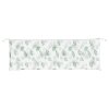 Podušky na zahradní lavici 2 ks vzor listů 150x50x7 cm textil 361712