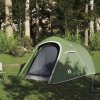 Kempingový stan tunel pro 3 osoby zelený nepromokavý 94600