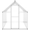 Skleník s podkladovým rámem stříbrný 334 x 169 x 195 cm hliník 3266326