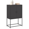 Skříň highboard černá 68,5 x 38,5 x 107 cm ocel 846506