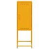 Skříň highboard hořčicově žlutá 36 x 39 x 107 cm ocel 846533