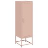 Skříň highboard růžová 36 x 39 x 123 cm ocel 846525