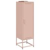Skříň highboard růžová 36 x 39 x 123 cm ocel 846525