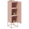 Skříň highboard růžová 36 x 39 x 123 cm ocel 846525