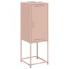 Skříň highboard růžová 36 x 39 x 107 cm ocel 846531