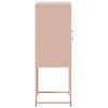 Skříň highboard růžová 36 x 39 x 107 cm ocel 846531