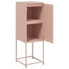 Skříň highboard růžová 36 x 39 x 107 cm ocel 846531