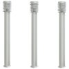 Venkovní stojací lampy 3 ks stříbrné 110 cm nerezová ocel 4006360