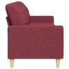 3místná pohovka vínová 210 cm textil 4007420