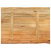 Stolní deska 80 x 60 x 2,5 cm živá hrana mangovníkové dřevo 370716