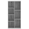 Knihovna šedá sonoma 50 x 25 x 105 cm kompozitní dřevo 852794