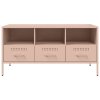 TV skříňka růžová 100,5 x 39 x 50,5 cm ocel 843037