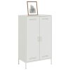 Skříň highboard bílá 68 x 39 x 113 cm ocel 842969