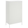 Skříň highboard bílá 68 x 39 x 113 cm ocel 842969