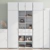 Skříň highboard bílá 70 x 42,5 x 185 cm kompozitní dřevo 3281462