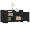 Konferenční stolek černý 80 x 50 x 50 cm kompozitní dřevo 848354
