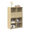Skříň highboard dub sonoma 80 x 42,5 x 124 cm kompozitní dřevo 3281387