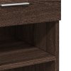 Skříň highboard hnědý dub 80 x 42,5 x 124 cm kompozitní dřevo 3281391